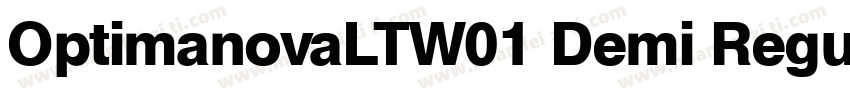 OptimanovaLTW01 Demi Regular字体转换